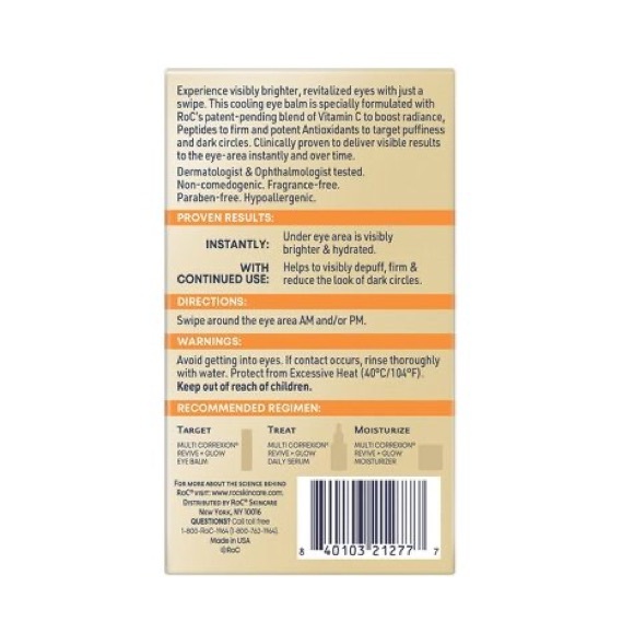 RoC Multi Correxion Revive and Glow Vitamin C Under Eye Balm - Picture 5 of 5